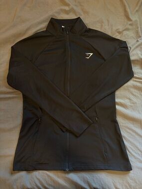 Gymshark Training Zip Up Jacket, Black